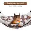 XoeLLe Guinea Pig Hammock, Double Layer Ferret Cuddly Cave Rats