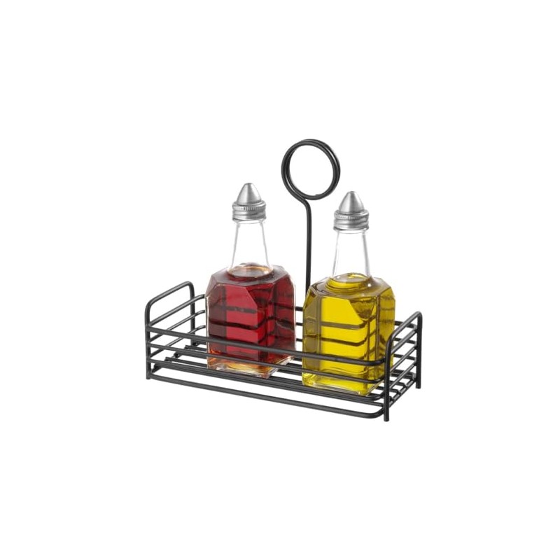 HENDI Rectangular Cruet Set, Spice Rack, 205 x 90 x