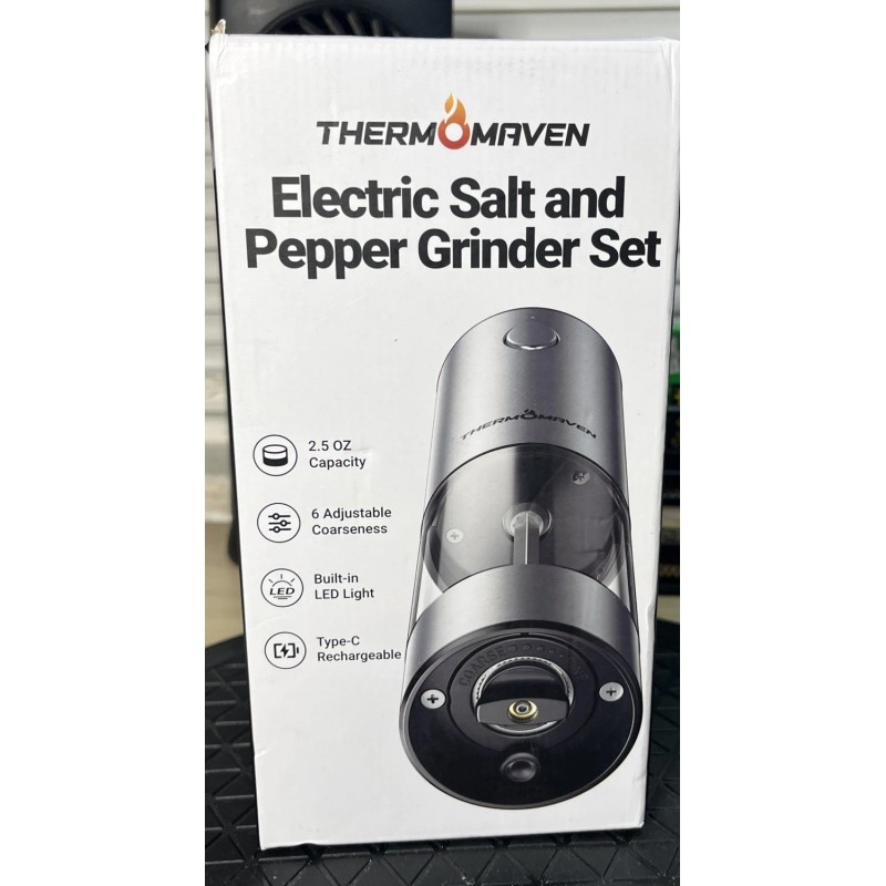 Kitchen Guru 2 Pack Premium Lithium Powered Rechargeable Electric Salt