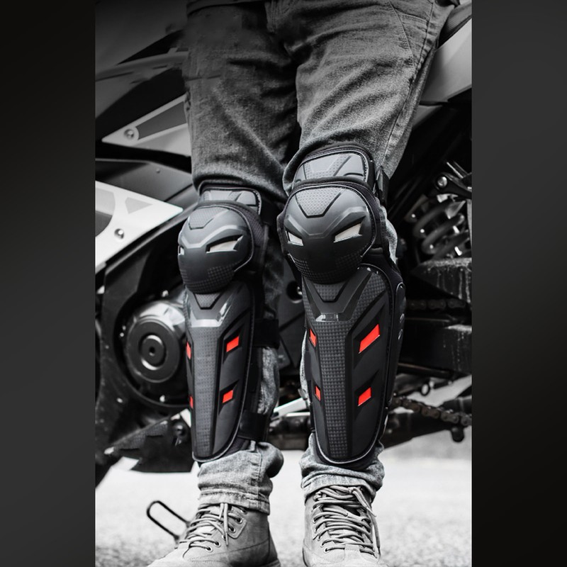 Motorcycle Knee Pads Reflective Adjustable Anti Fall EVA PP Knee