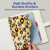 Avery Planner Dividers for A5 Planners, 6-Tab Set, Brushed Cheetah