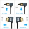 Twozoh Flexible HDMI to HDMI Cable Up Angled 270° 2M,