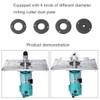 Aluminum Alloy Woodworking Router Table Insert Plate Set with 4