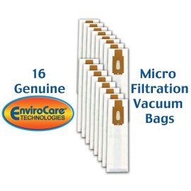 EnviroCare Replacement Vacuum Cleaner Bags made to fit Oreck Type CC, XL. Hoover ONEPWR Upright Vacuums 16 pack
