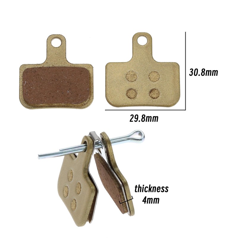 VGOL 2 Pairs Bicycle Disc Brake Pads Replacement Compatible with