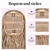 REECHO Ponytail Extension, 66 cm Long Beach Wavy Drawstring Ponytail