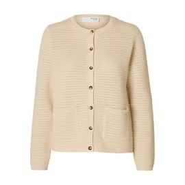 SELECTED FEMME Female Cardigan 100% Cotton, Birch