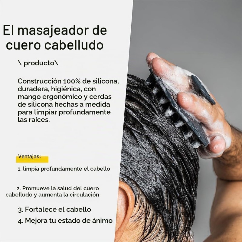 Set de Cepillos de Baño de Silicona 4 en 1