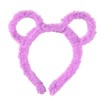caralin Women Winter Thick Plush Headband Round Bear Ears Makeup