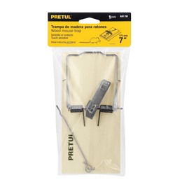 Pretul RAT-7M, Trampa de madera para ratón, pedal de activación, 7"