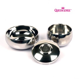 Queen Sense Double Vacuum Stainless Steel Tableware Rice Bowl Serving Rice Bowl Set Standing Tableware 3P / 퀸센스 이중 진공 스텐 식기 밥주발 대접 밥그릇 세트 입식기 3P
