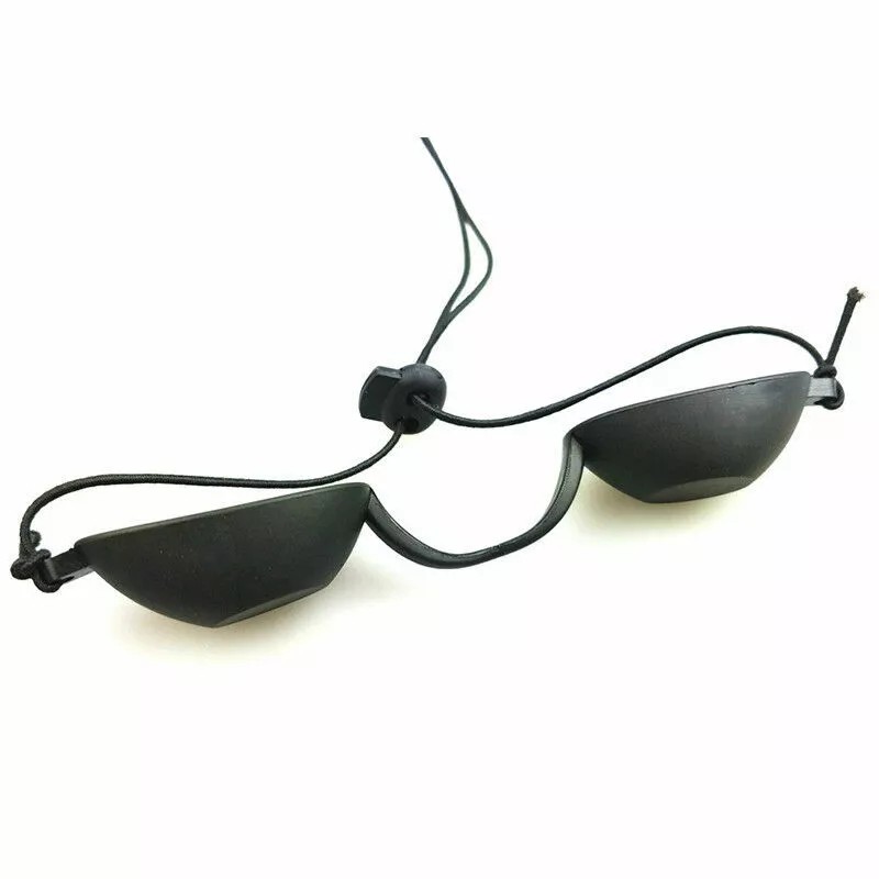 Flex Tanning Goggles Black with Clear Case IPL Goggles Protective