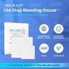 Stop Bleeding Fast – AllaQuix Lite Hemostatic Gauze Pads 2"