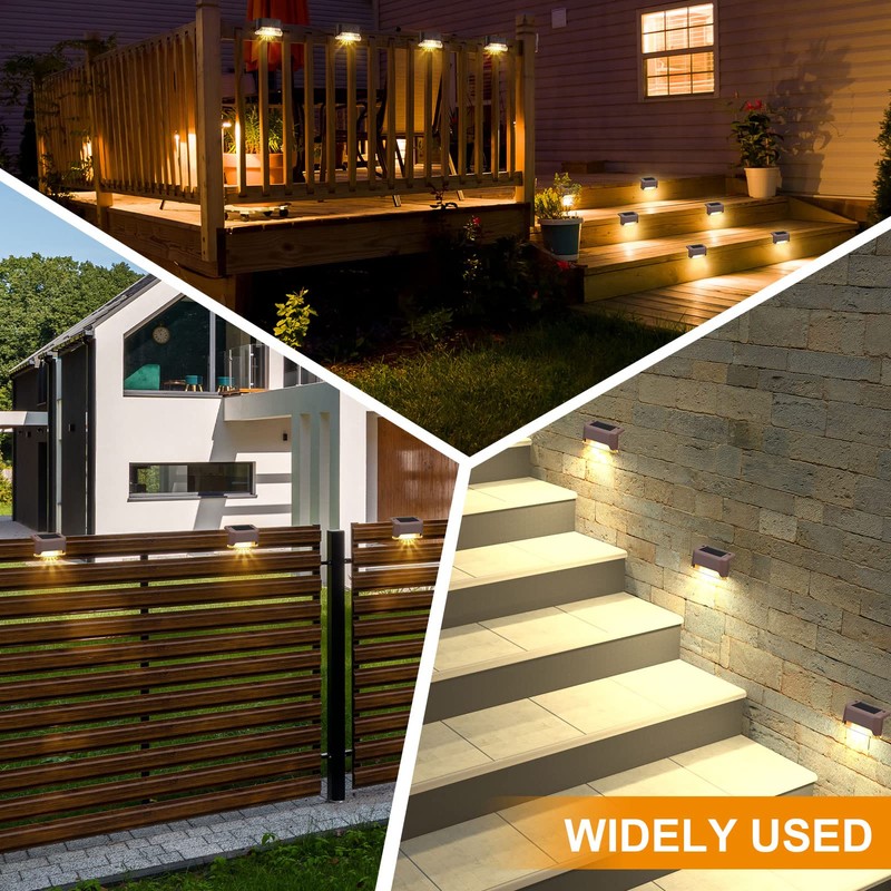 Geelin 32 Pcs Solar Deck Lights Outdoor, Waterproof LED Solar