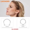 LMXMGRG 6 Pcs Metal Hair Band for Men Unisex Wavy