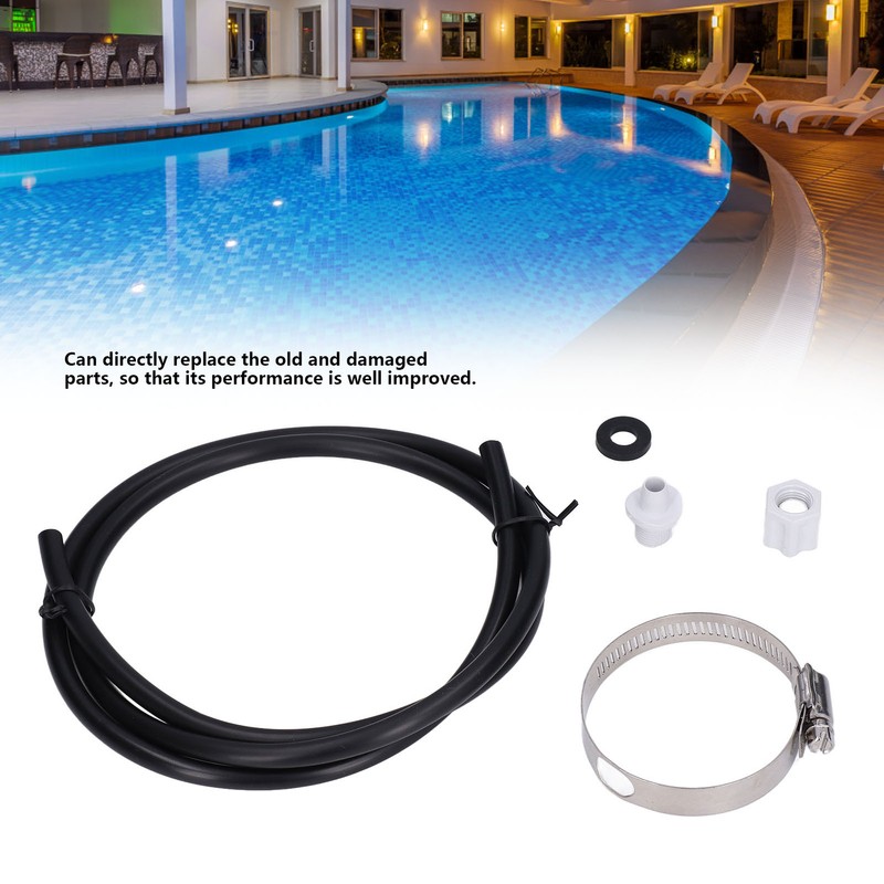 Chlorinator Feeder Connection Pack with Nut Gasket Clamp Tubing for