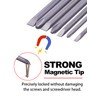 Rocaris 12 Pack 1/4 Inch Hex Shank Long Magnetic Screwdriver