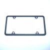 KA Depot New 4 Hole Matte Black Slim License Plate