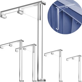 3.5 Inch Valance Clips, Clear Vertical Blind Valance Clip, Hidden Vertical Blind Valance Retainer Holder, Vertical Blinds Replacement Part（4PCS）