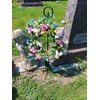 Carson 36" Black Metal Wreath Stake - In-Ground Wreath Hanger