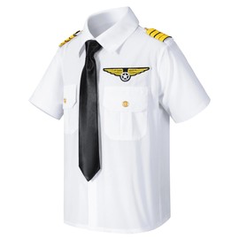 Yoroka Kids Pilot Costume Airline Captain Pilot Uniform With Accessories-110