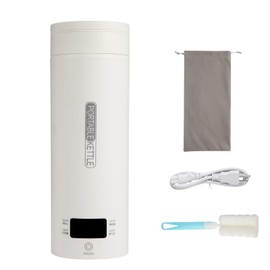 Rzlinn Travel Tea Kettle（110V）, Portable Electric Kettle (500ml), 316 Stainless Steel Premium Liner, 4-speed Temperature Adjustment with Auto Shut-off and Boil-Off Protection.