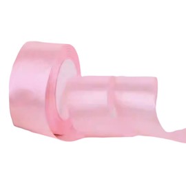 CAZAGA 1-1/2 Inch Pink Satin Ribbon, 22 Yards Double Faced Fabric Ribbons for Gift Wrapping, Bouquet, Garland, Bowknot, Hair, Crafts, Balloons, Party Decoration