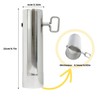 TAISOCA Stove Pipe with Damper 2.36 Inch Thickened Wood Stove