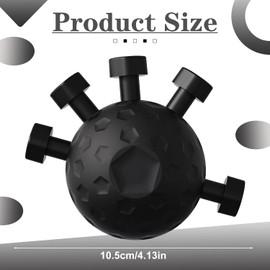 Professional Grip Strength Trainer, Black Finger Trainer for Forearm Muscles & Decompression, Anti-Stress & Fitness Grip Strengthener (8 cm)