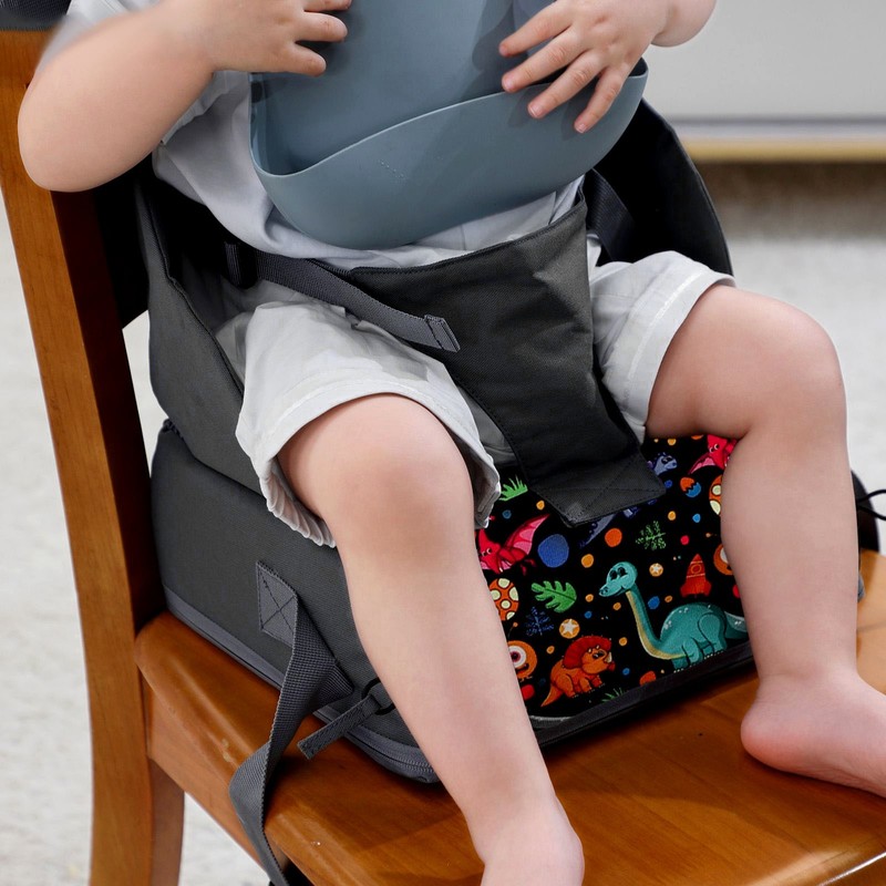 Children Chair Booster Chair Cartoon Portable Folding Toddler Booster Chair