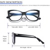 prtcslwd Reading Glasses for Women 3 Pack Cat Eye Oversized