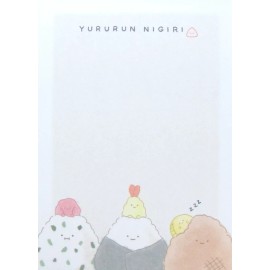 Crux Yururun Nigiri Mini Memo Pad (115054)~KAWAI