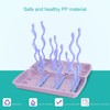 Baby Bottle Drying Rack PP Safe Foldable Portable Baby Bottle