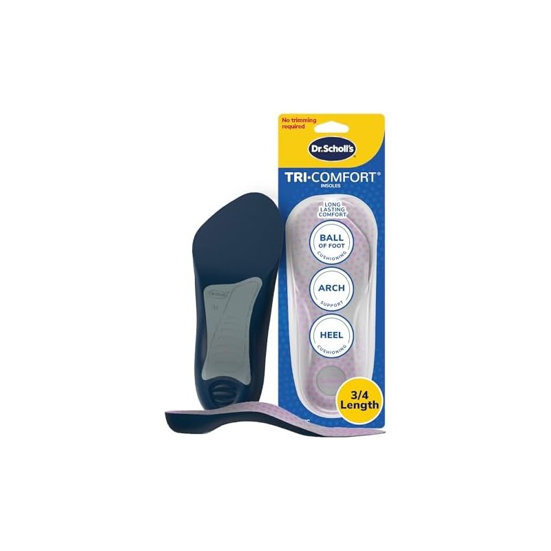 Dr. Scholl’s Comfort Tri-Comfort Insoles for Women, 1 Pair, Size