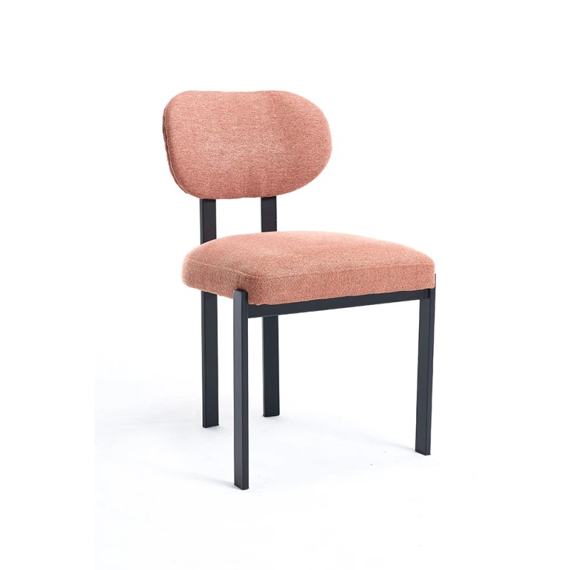 Modern Dining Room Chairs Set of 2, Mid-Century Upholstered Boucle
