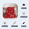 Neatee Living Christmas Large Throw Blanket Red Christmas Snowflake Blanket