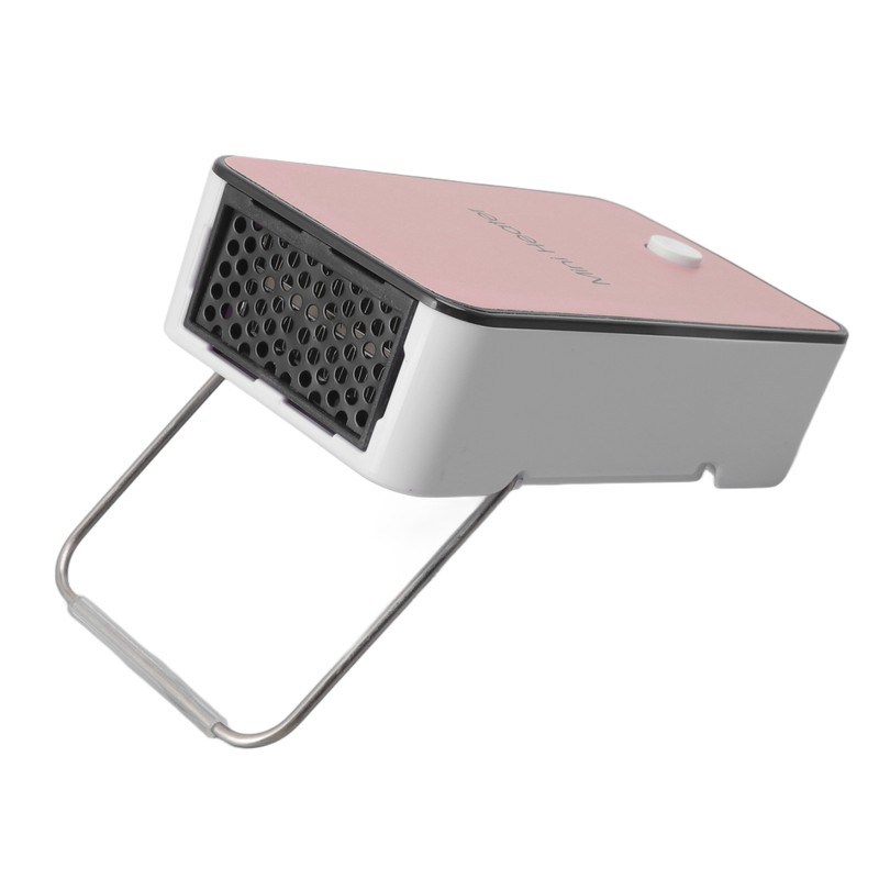Mini Space Heater Pink Fast Heating Rotatable Holder Anti Slip