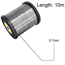 Cutting Wire, 10 m Diameter 0.7 mm Polystyrene Cutter Wire, Hot Cutting Wire Set, Heating Wire, Hot Wire, Thermal Cutting Wire for Cutting Hard Foam and Easy Cutting