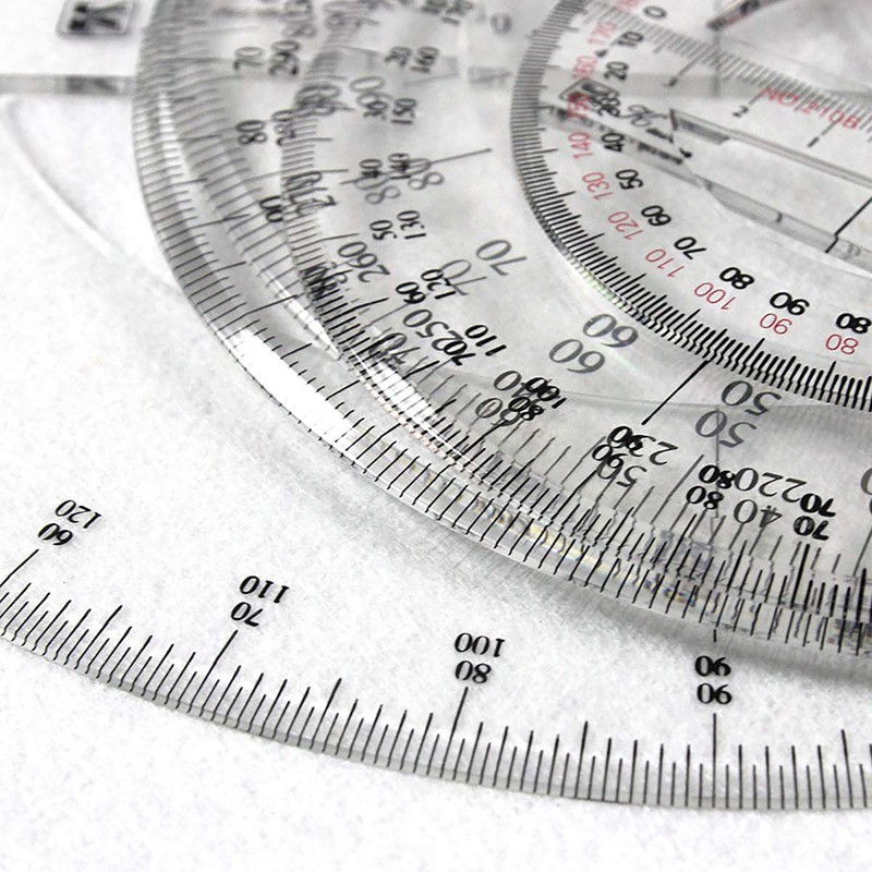 Circle Protractor 360 Degree Protractor Ruler Maths Geometry Tools for