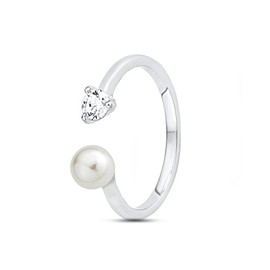 s.Oliver Women 925 Silver White Zircon FINERING