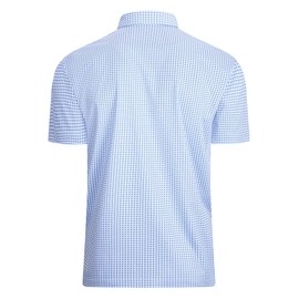 Alex Vando Mens Golf Shirt Moisture Wicking Classic Print Golf Shirts for Men,Blue Ball,L