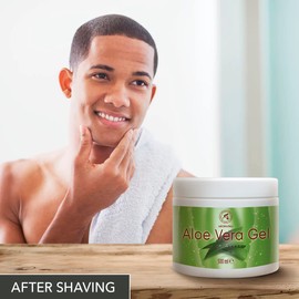 Aloe Vera Gel 500 ml - Moisturising Care for Face - Hair and Body - Soothing Skin Gel - Cooling Gel for All Skin Types - Aloe Gel for Dry Skin - Shaving Gel