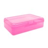 Ykimok Large Capacity Clear Pencil Box, Pencil Case, Plastic Pencil