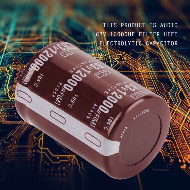 2pcs Audio 63V 12000uf Filter HIFI Electrolytic Capacitor 35*50mm for
