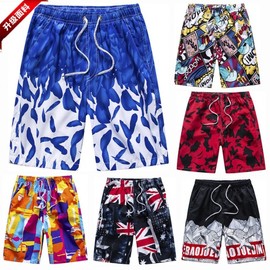 Men's Beachwear Board Shorts Rash Guard Swim Trunks Beach Shorts TK11 3XL/Blue Whale 5ea