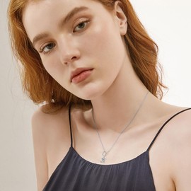 URONE Cowboy Boots Y Chain 925 Sterling Silver Cowgirl Boots Pendant Hasl Chain Western Boots Gift Jewellery for Women Girls, Sterling Silver, No Gemstone