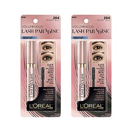 L'Oreal Paris Mascara para Pestanas Lash Paradise Negro A prueba de agua 2 pack