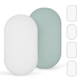 lulumoon Pram Fitted Sheet 40 x 90 cm Muslin: 100% Cotton