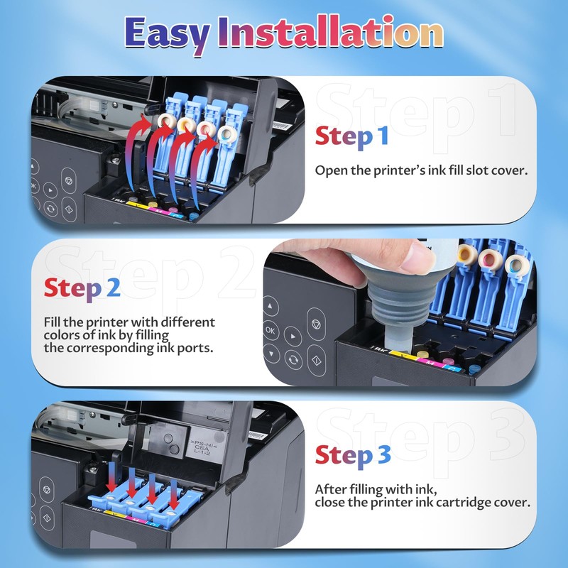 8 Pack GI-21 G3270 G3290 Ink Compatible with Canon GI21