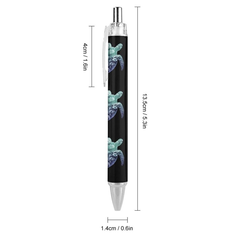 Ocean Life Sea Turtle Retractable Ballpoint Pen 0.5mm Bold Point
